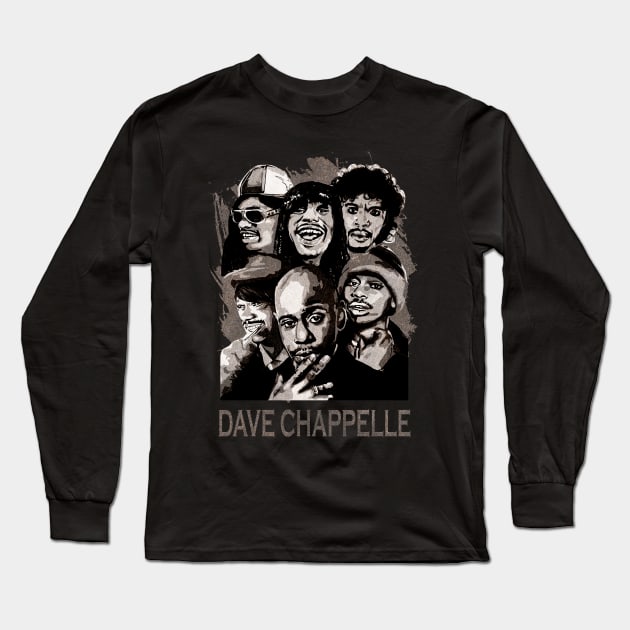 dave chappelle transforms Long Sleeve T-Shirt by xalauras studio